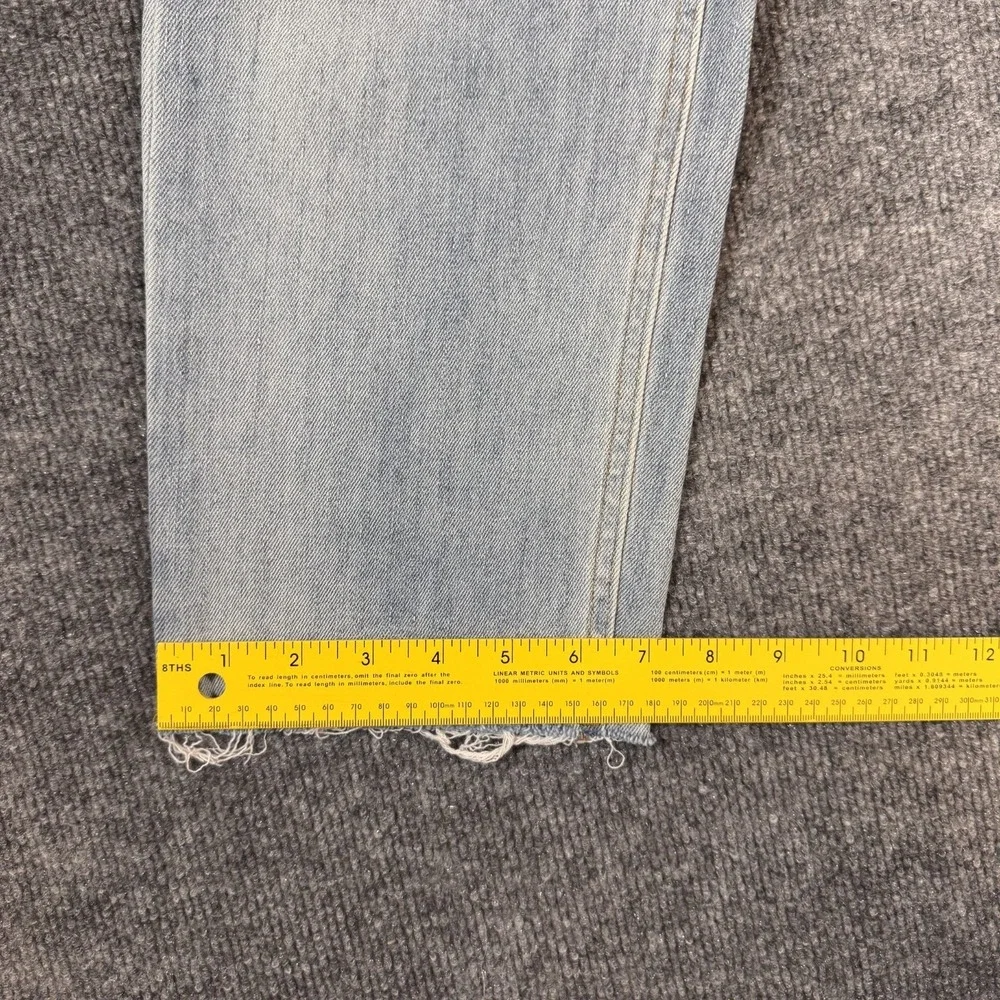 Wild Fable Jeans Womens 10 Light Wash Super High Rise Curvy Distressed Denim - Picture 5 of 12